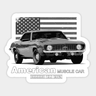 Camaro ZL1 American Muscle Car 60s 70s Old is Gold Sticker